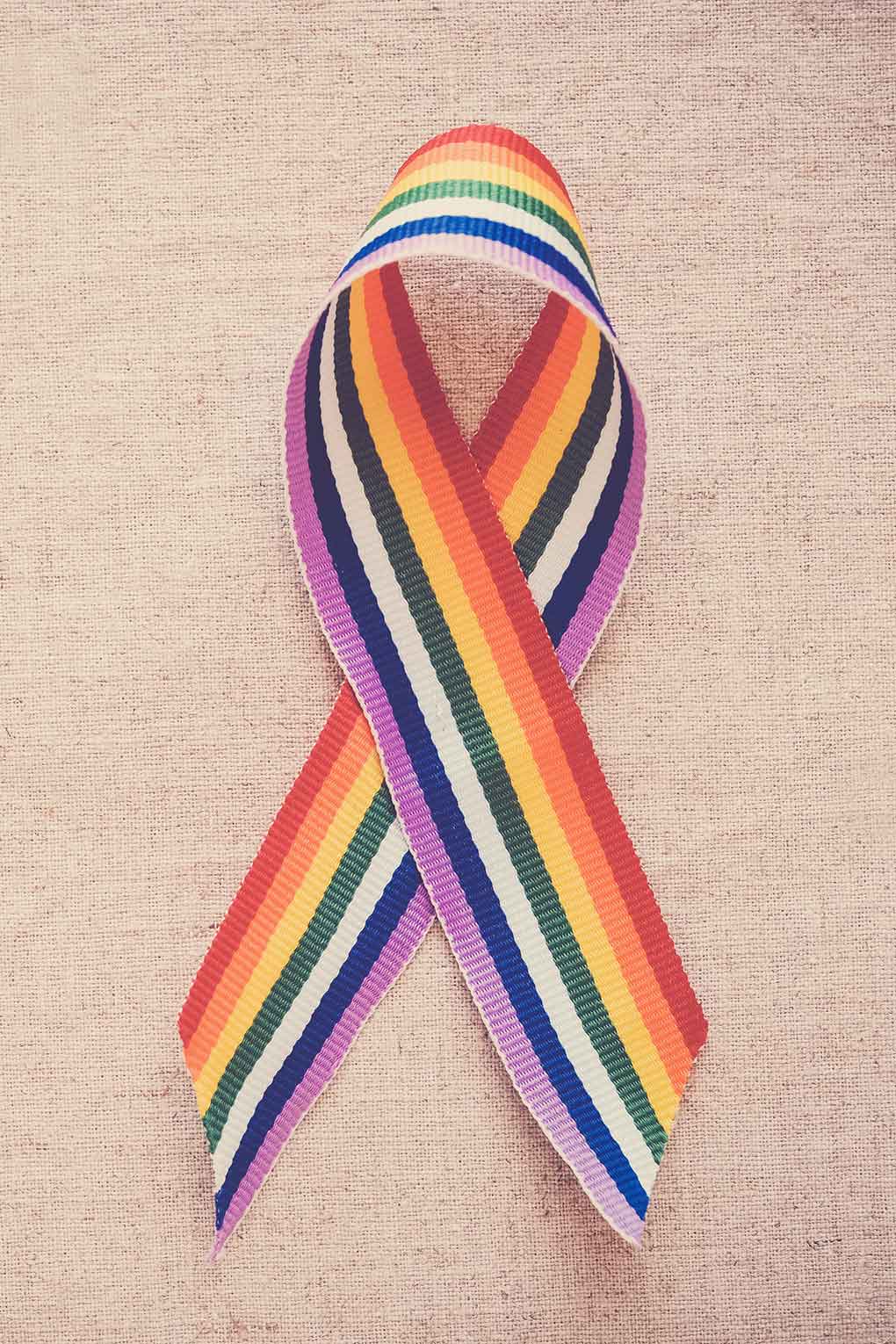 rainbow colored ribbon